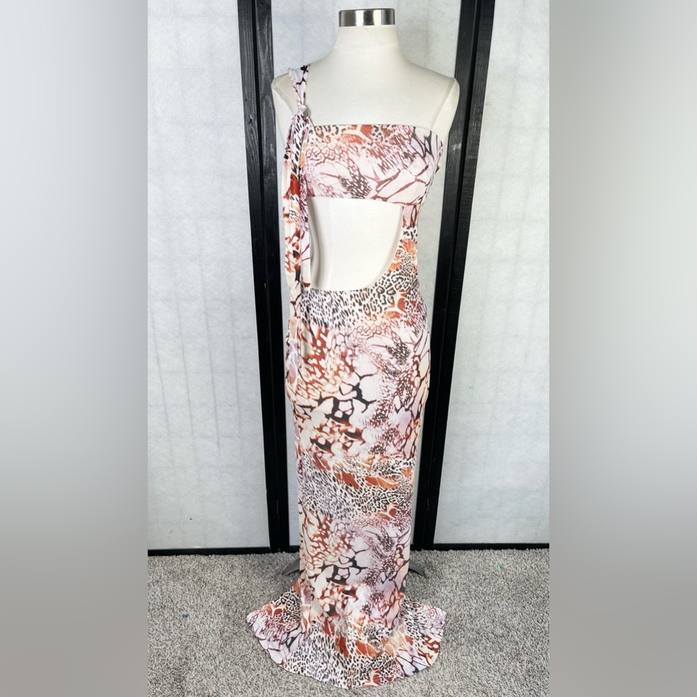 Outcast CASSIA PRINTED MAXI DRESS AZULE. M - Picture 3 of 14